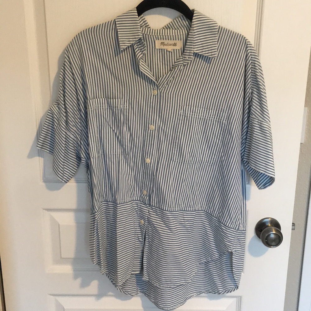 Madewell button down blouse.